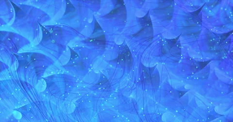 Blue Vortex Tech: Emanating Light Particles Stock Footage 278095939