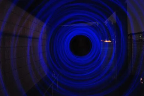 Blue Vortex Tunnel Stock Photos