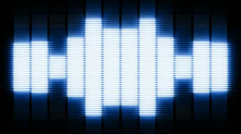 Blue VU meter wall Vidéo 22419627