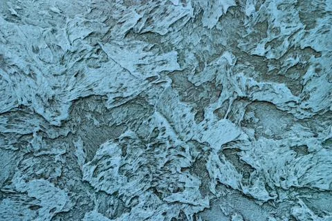 Blue wall 3D texture, original background for interior decoration Stock Photos