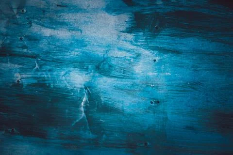 A blue wall with a blue paint splatter Stock Photos