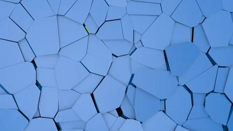 The blue wall collapses and a green screen appears. Video stock 252587461