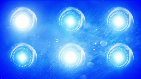 Blue Wall flashing lights for disco Stock Footage 50200288