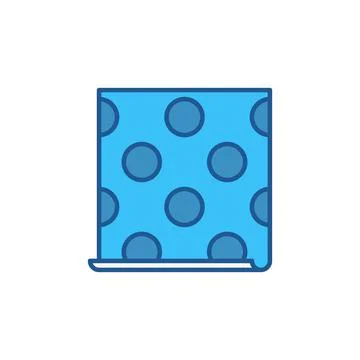Blue Wall Paper with Circle texture vector concept icon Illustrazione stock