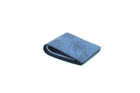 Blue wallet on isolated Stock Photos