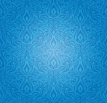 Blue wallpaper background design Stock Illustration