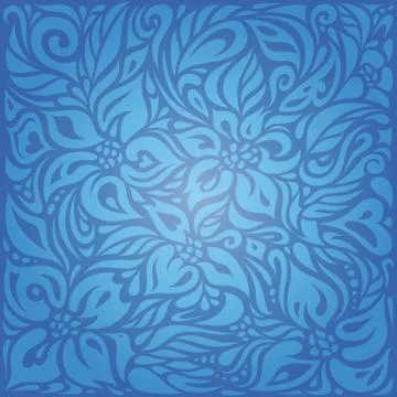Blue wallpaper background design Stock Illustration