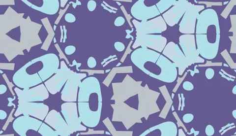 Blue Wallpaper Pattern Stock Illustration