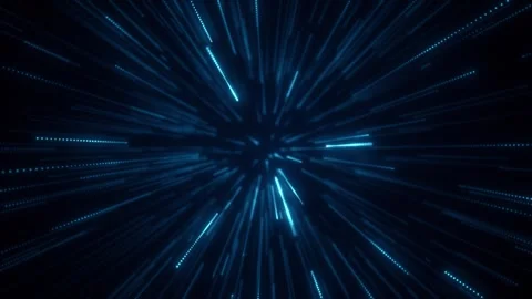 Blue Warp Speed Lines Stock-Footage 330626397