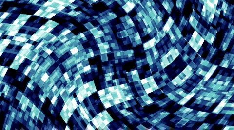 Blue Warped Squares Stock Footage 624686
