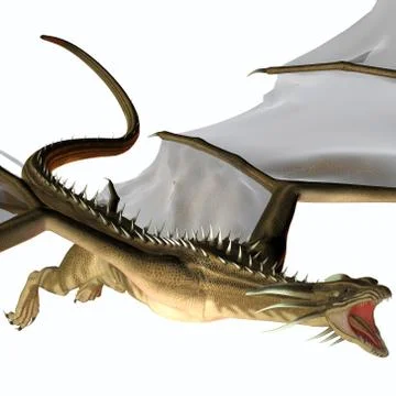 Blue wasp dragon swoop Stock Illustration