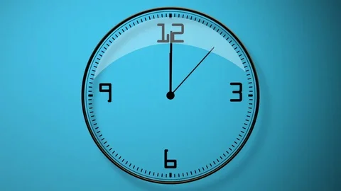 Blue Watch Countdown Stock Footage 74011715