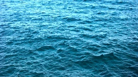 Blue water and waves close up Stock Footage 71894649
