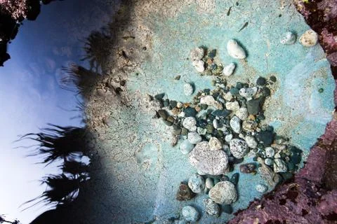 Blue water background Stock Photos