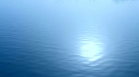 Blue Water Background with Sunray Stock Footage 27023418