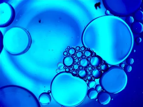 Blue  water balls Stock Photos