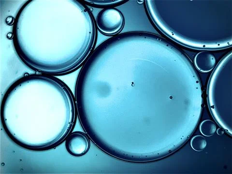 Blue water balls Stock Photos