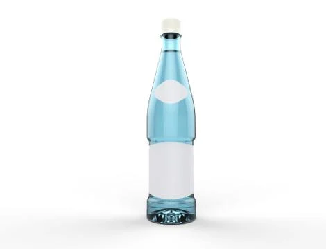 Blue Water Bottle Stock Illustration