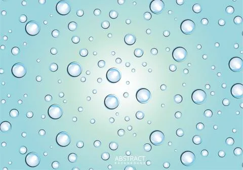 Blue water bubble background design Stock Illustration