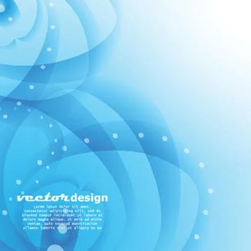 Blue water with bubbles background. Stock Illustration