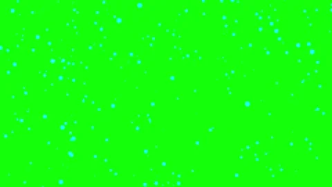 Blue Water Bubbles Floating Upward on Green Screen — Underwater Particle Stock Footage 336974722