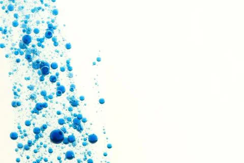 Blue water bubbles Stock Photos