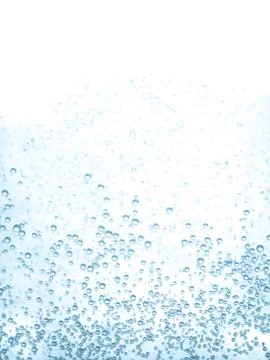 Blue water bubles background macro Foto stock