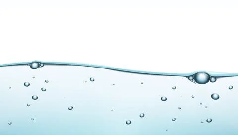 Blue Water Clear Background Template Stock Illustration