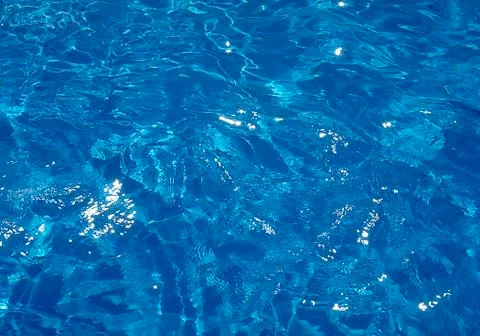 Blue water, close-up Stock Photos