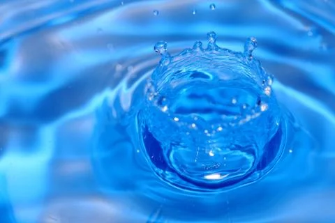 Blue water drop Stock Photos