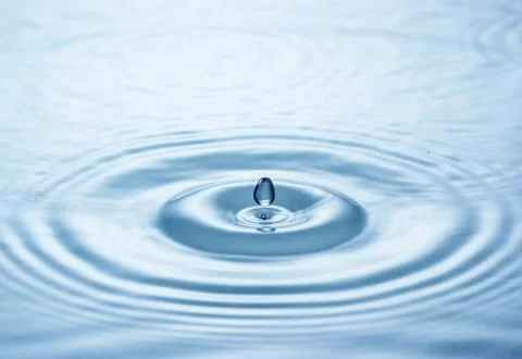 Blue water drop Stock Photos