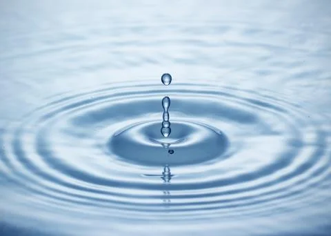Blue water drop Stock Photos