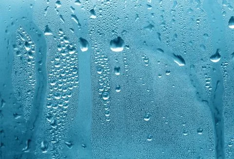 Blue water drop texture Stock Photos