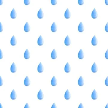 Blue water droplets falling seamless pattern background 스톡 일러스트