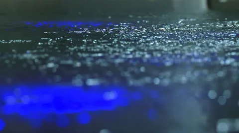 Blue Water, drops, background Vídeo Stock 32934227