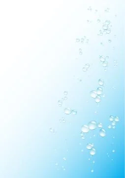 Blue water drops background Stock Illustration