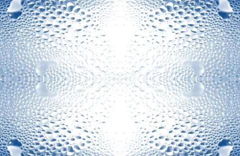 Blue water drops background Stock Photos