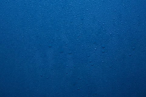 Blue water drops background Stock Photos