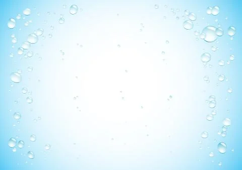 Blue water drops background3 Stock Illustration