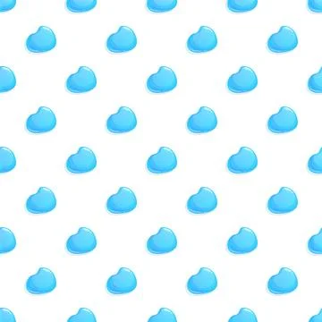 Blue water drops bubbles repeating seamless pattern Stockillustratie