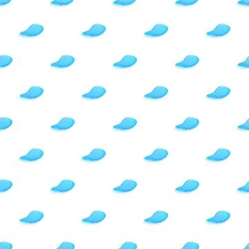 Blue water drops creating a seamless pattern background Stock Illustration