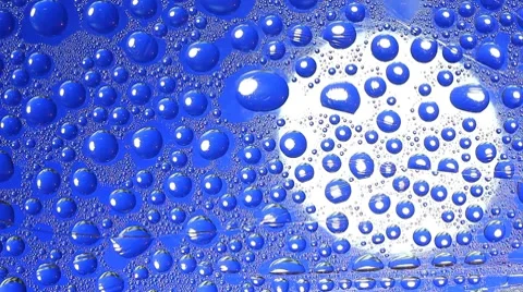 Blue water drops Stock Footage 8686130