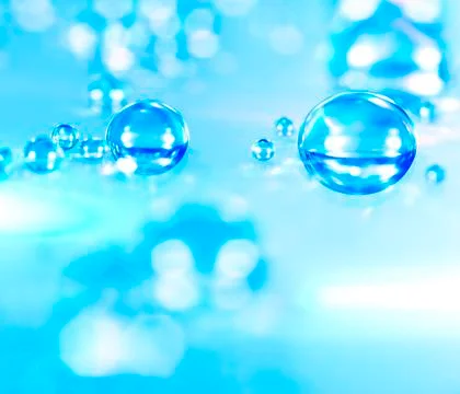 Blue water drops Illustrazione stock