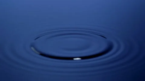 Blue water drops loop Stock Footage