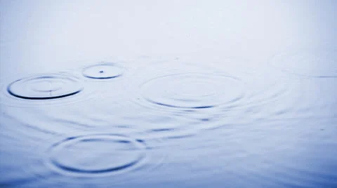 Blue Water Drops Loop Video stock 32497317