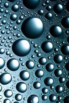 Blue water drops Stock Photos