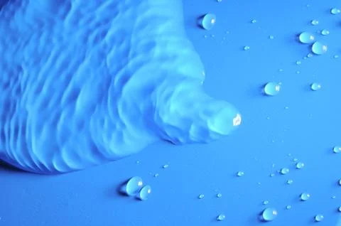 Blue Water Drops Stock Photos