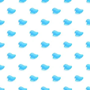 Blue water drops repeating seamless pattern layout Illustrazione stock