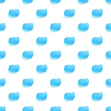 Blue water drops repeating seamless pattern background Stockillustratie