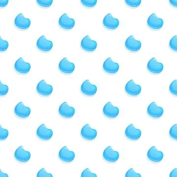 Blue water drops repeating seamless pattern background 스톡 일러스트